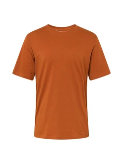 Jack & Jones T-Shirt JJEORGANIC BASIC TEE SS O-NECK NOOS Braun/Orange