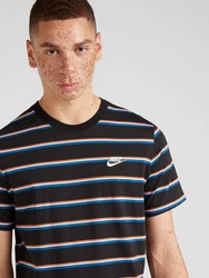 Nike Sportswear T-Shirt 'CLUB' blau/orange/schwarz/weiß