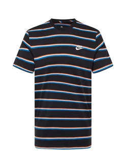 Nike Sportswear T-Shirt 'CLUB' blau/orange/schwarz/weiß