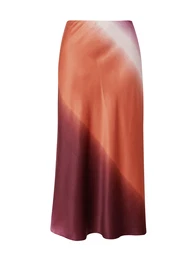 Suknja 'ONLJANET' narančasta / merlot / bijela