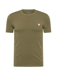 T-Shirt 'Aidy' oliv / rot / wei
