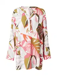 Bluza 'Mi44na' svijetlosiva / maslinasta / koraljna / pastelno roza