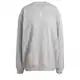 ADIDAS ORIGINALS Mikina 'Essentials Oversized French Terry'  šedý melír / bílá