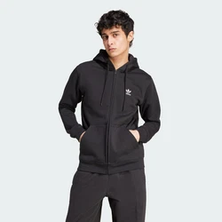 ADIDAS ORIGINALS Sweatjacke 'Trefoil Essentials' schwarz/wei