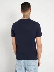 GUESS T-Shirt navy/grün/offwhite