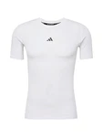 ADIDAS PERFORMANCE Funktionsshirt TechFit Compression Tee anthrazit/weiß