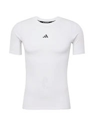 ADIDAS PERFORMANCE Funktionsshirt TechFit Compression Tee anthrazit/weiß