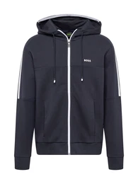 Sweatjacke 'Saggynos' nachtblau / wei