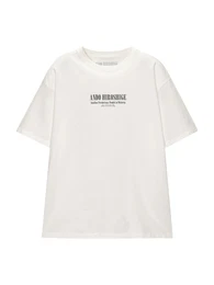 T-Shirt beige / schwarz / wei