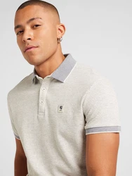 GARCIA Poloshirt hellbeige/marine