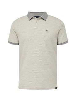 GARCIA Poloshirt hellbeige/marine