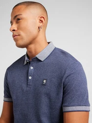 GARCIA Poloshirt marine/weiß