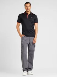 GUESS Poloshirt rot/schwarz