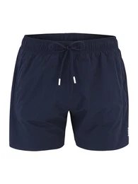 Badeshorts 'Iconic' beige / dunkelblau / schwarz / wei