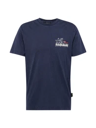 T-Shirt 'COLVILLE' marine / rot / wei