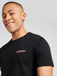 GUESS JEANS Shirt 'American Tradition' rot / schwarz / weiß