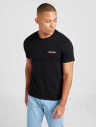 GUESS JEANS Shirt 'American Tradition' rot / schwarz / weiß