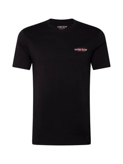 GUESS JEANS Shirt 'American Tradition' rot / schwarz / weiß