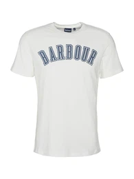 T-Shirt 'Stockland' dunkelblau / offwhite