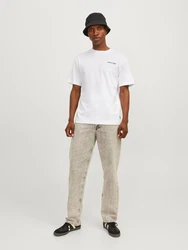 JACK & JONES T-Shirt 'JCOAero' schwarz/weiß