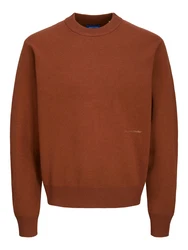 JACK & JONES Pullover 'JORVesterbro' rostbraun