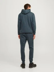 JACK & JONES Sweatjacke Fusion cyanblau/schwarz