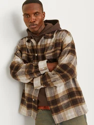 JACK & JONES JORVesterbro Hemd/Jacke schoko/hellbraun/offwhite