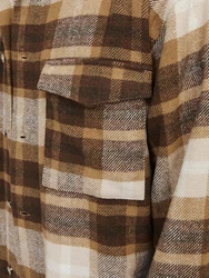 JACK & JONES JORVesterbro Hemd/Jacke schoko/hellbraun/offwhite