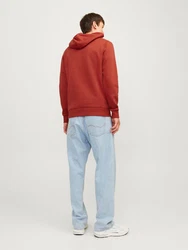 JACK & JONES Sweatshirt marine/rostrot/wei