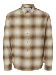 SELECTED HOMME Hemd Owen beige/creme/sand