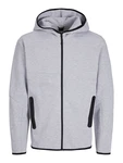 JACK & JONES Sweatjacke Fusion hellgrau