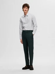 SELECTED HOMME Hemd SLHSoho-Ethan hellbeige/enzian/hellgrau/wei