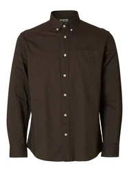 SELECTED HOMME Langarmhemd Rick (1-tlg) Dunkelbraun/Dunkelgrün/Khaki/Braun/Dunkelbraun/Dunkelgrün/Khaki/Braun/Dunkelbraun/Dunkelgrün/Khaki/Braun/Dunkelbraun/Dunkelgrün/Khaki/Braun/Dunkelbraun/Dunkelgrün/Khaki/Braun