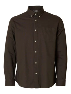 SELECTED HOMME Langarmhemd Rick (1-tlg) Dunkelbraun/Dunkelgrün/Khaki/Braun/Dunkelbraun/Dunkelgrün/Khaki/Braun/Dunkelbraun/Dunkelgrün/Khaki/Braun/Dunkelbraun/Dunkelgrün/Khaki/Braun/Dunkelbraun/Dunkelgrün/Khaki/Braun