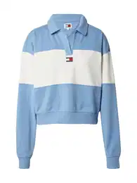 Sweater majica svijetloplava / bijela