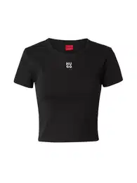 Tričko 'Delanor' černá / bílá