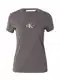 Calvin Klein Jeans Majica  bazaltno siva / svetlo siva / bela