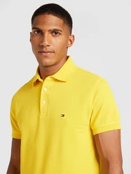 Tommy Hilfiger Poloshirt Core 1985 1985 SLIM POLO navy/gelb/rot