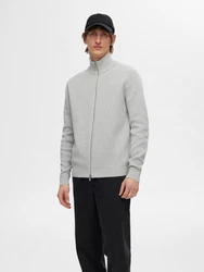 SELECTED HOMME Strickjacke Dane hellgrau