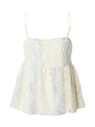 Bluza 'OBJBOBBI' boja pijeska / golublje plava / zlatna