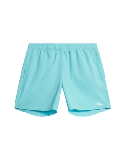 J.Lindeberg Sportshorts 'Preston' hellblau/weiß