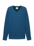 TOM TAILOR Pullover Strickpullover (1-tlg) blau