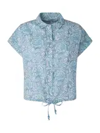 Pepe Jeans Bluza 'MER' plava / pastelno plava / bijela