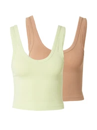 Top 'Pina' boja devine dlake (camel) / pastelno zelena