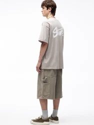 Pull&Bear T-Shirt Stein/Weiß