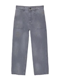 Jeans blue denim / schlammfarben