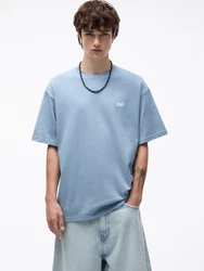 Pull&Bear T-Shirt hellblau/weiß