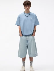 Pull&Bear T-Shirt hellblau/weiß