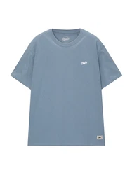 Pull&Bear T-Shirt hellblau/weiß