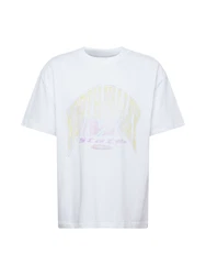 WEEKDAY T-Shirt gelb/lila/mauve/weiß